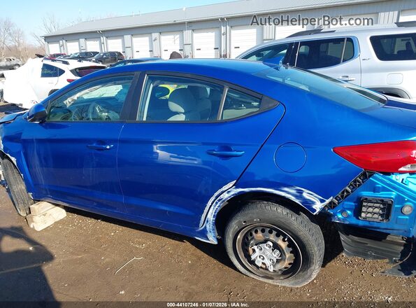 5NPD74LF0HH138060 2017 HYUNDAI ELANTRA Blue Панорамний вид салону 360°