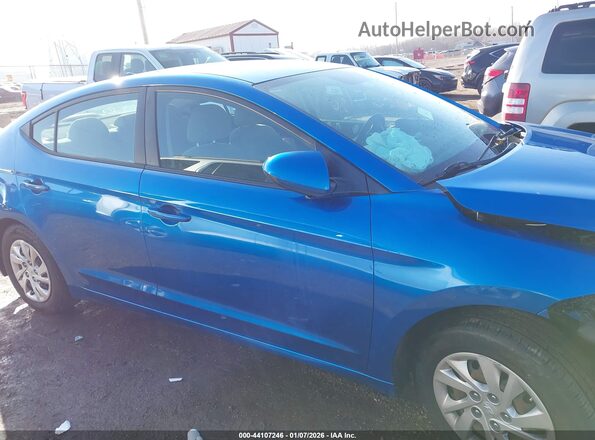 5NPD74LF0HH138060 2017 HYUNDAI ELANTRA Blue Вид задньої частини салону