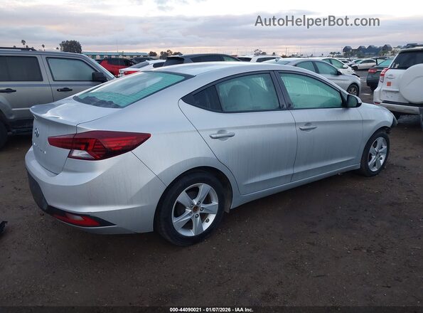 5NPD74LF0KH496637 2019 HYUNDAI ELANTRA Серебряный Задняя правая четверть