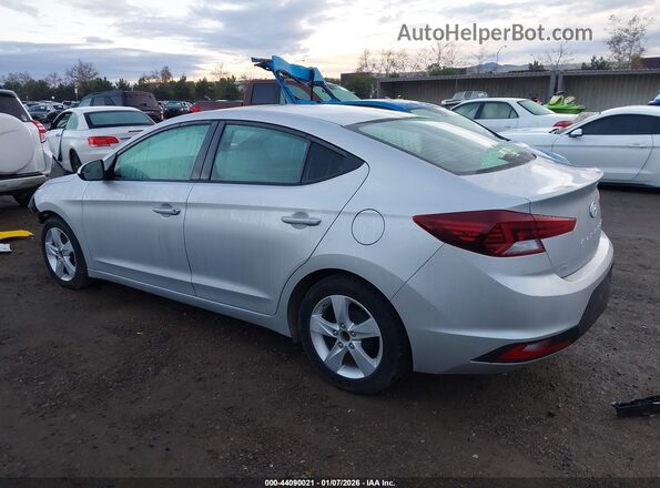 5NPD74LF0KH496637 2019 HYUNDAI ELANTRA Серебряный Задняя левая четверть