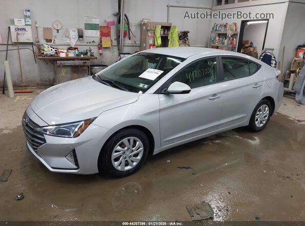 5NPD74LF2KH450128 2019 HYUNDAI ELANTRA Серебряный Передняя левая четверть