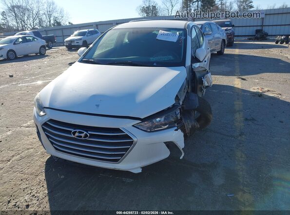 5NPD74LF3JH330627 2018 HYUNDAI ELANTRA White Vista del cuadro de instrumentos