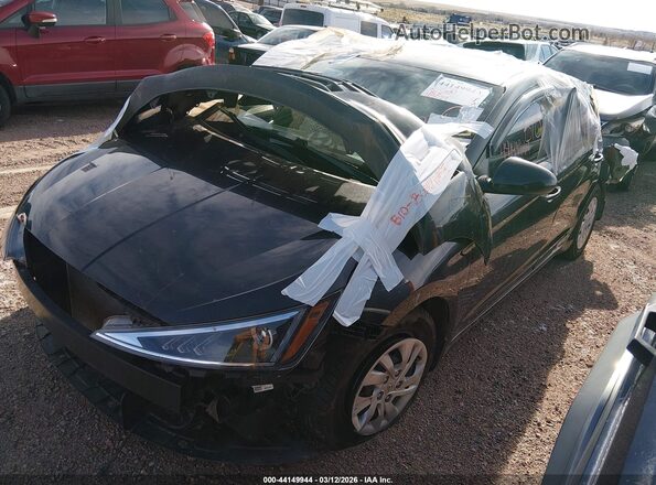 5NPD74LF3LH603326 2020 HYUNDAI ELANTRA Black Առջևի ձախ երեք քառորդ տեսարան
