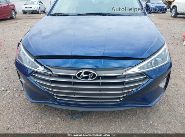 5NPD74LF5LH508038 2020 HYUNDAI ELANTRA Blue Вид щитка приладів