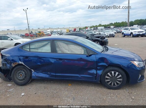 5NPD74LF5LH508038 2020 HYUNDAI ELANTRA Blue Вид задньої частини салону