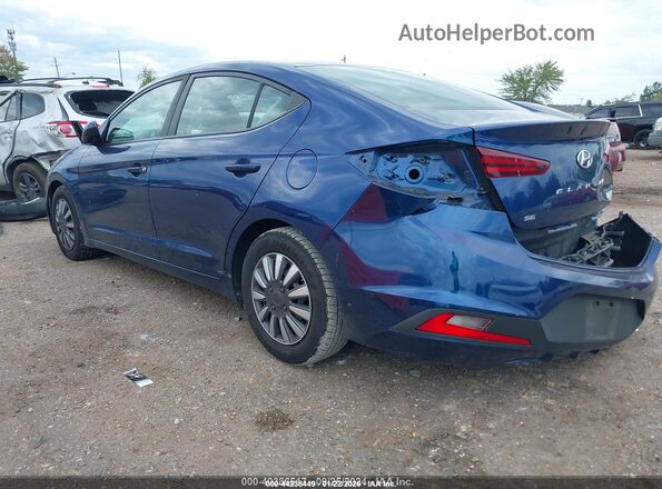 5NPD74LF5LH508038 2020 HYUNDAI ELANTRA Blue Задня ліва чверть