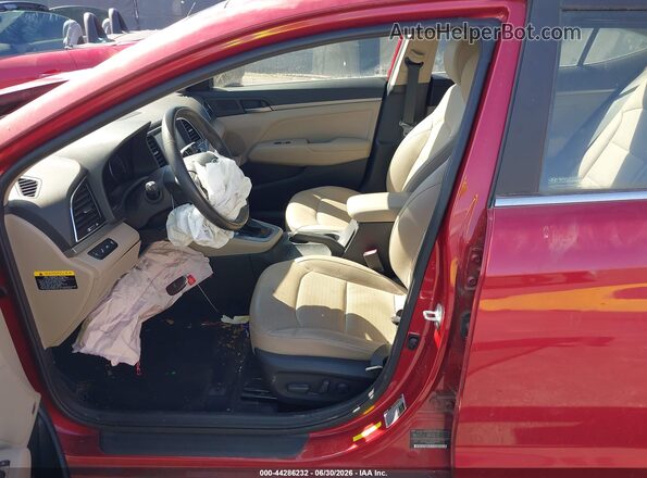 5NPD84LF0HH007580 2017 HYUNDAI ELANTRA Red Вид салону спереду