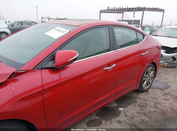 5NPD84LF0HH007580 2017 HYUNDAI ELANTRA Red Панорамний вид салону 360°