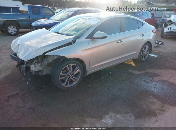 5NPD84LF0HH068993 2017 HYUNDAI ELANTRA Silver Front left