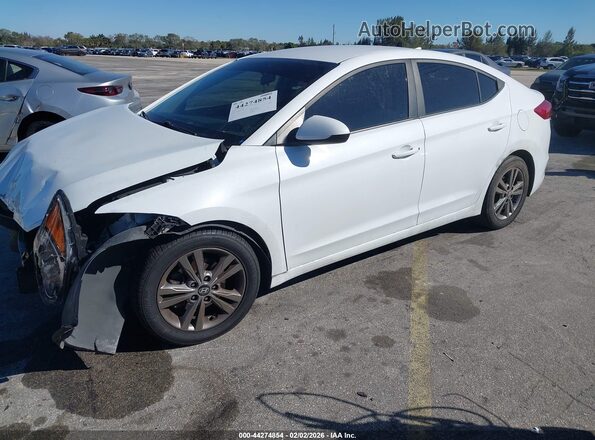 5NPD84LF0JH229185 2018 HYUNDAI ELANTRA White Vista tres cuartos delantera izquierda