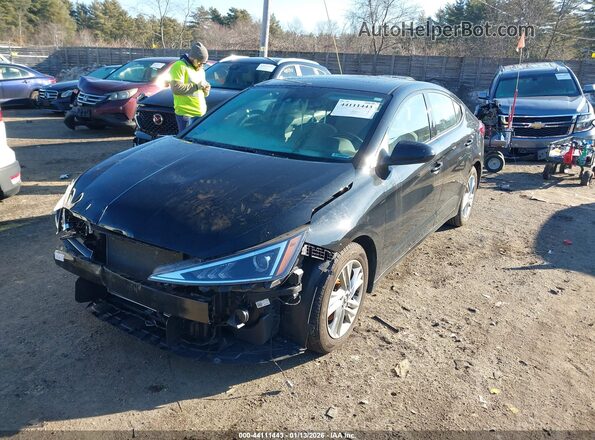 5NPD84LF0LH614586 2020 HYUNDAI ELANTRA Black წინა მარცხენა ხედი სამი მეოთხედიდან