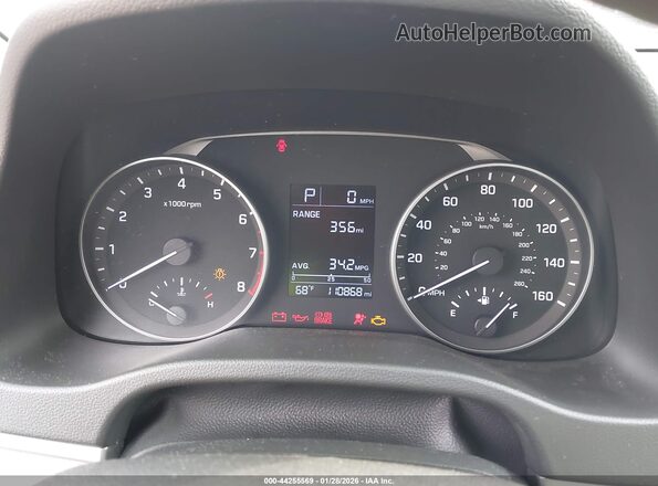 5NPD84LF3HH157019 2017 HYUNDAI ELANTRA Blue Հետևի նստատեղերի տեսք