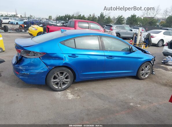5NPD84LF3HH157019 2017 HYUNDAI ELANTRA Blue Սալոնի հետևի տեսք