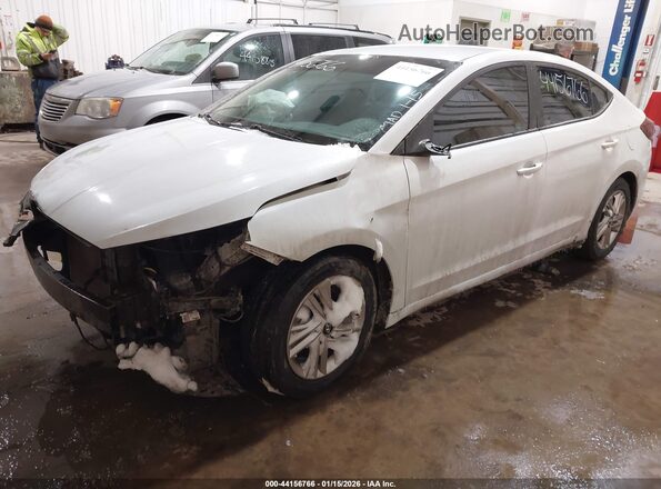 5NPD84LF3KH491669 2019 HYUNDAI ELANTRA White Vista tres cuartos delantera izquierda