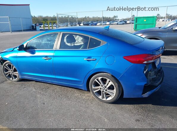 5NPD84LF4HH114339 2017 HYUNDAI ELANTRA Blue Задня ліва чверть