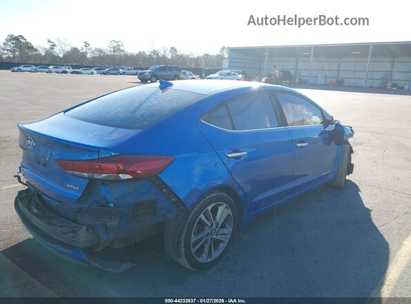 5NPD84LF4HH114339 2017 HYUNDAI ELANTRA Blue Задня права чверть