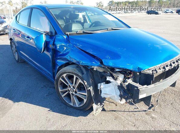 5NPD84LF4HH114339 2017 HYUNDAI ELANTRA Blue Вид спереду