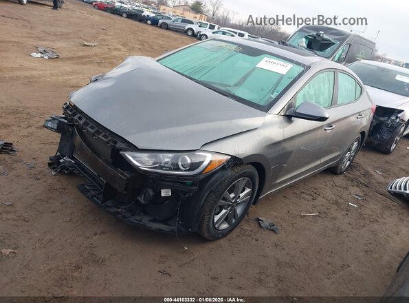 5NPD84LF6JH277273 2018 HYUNDAI ELANTRA Серый Передняя левая четверть