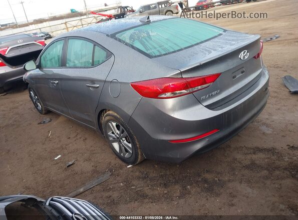 5NPD84LF6JH277273 2018 HYUNDAI ELANTRA Серый Задняя левая четверть
