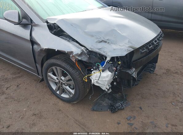5NPD84LF6JH277273 2018 HYUNDAI ELANTRA Серый Вид спереди