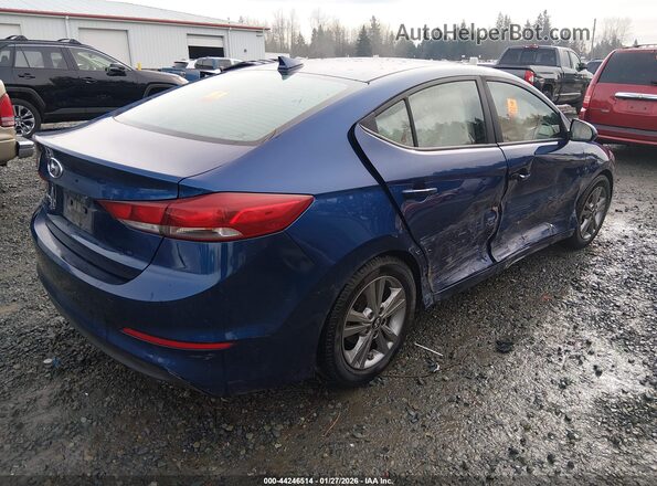5NPD84LF6JH353414 2018 HYUNDAI ELANTRA Blue Հետևի աջ
