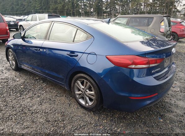 5NPD84LF6JH353414 2018 HYUNDAI ELANTRA Blue Հետևի ձախ