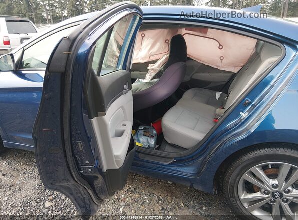 5NPD84LF6JH353414 2018 HYUNDAI ELANTRA Blue VIN կոդի պիտակի տեսք