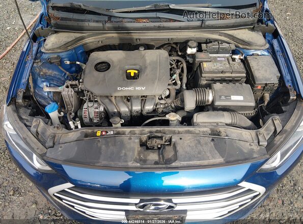 5NPD84LF6JH353414 2018 HYUNDAI ELANTRA Blue Հետևի տեսք