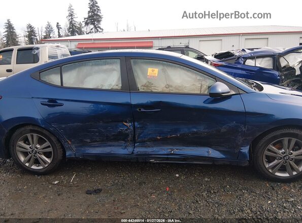 5NPD84LF6JH353414 2018 HYUNDAI ELANTRA Blue Սալոնի հետևի տեսք