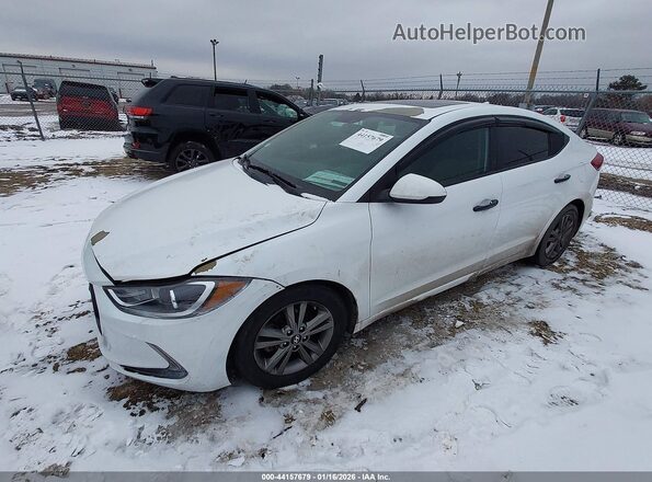 5NPD84LF8HH211639 2017 HYUNDAI ELANTRA White Առջևի ձախ երեք քառորդ տեսարան