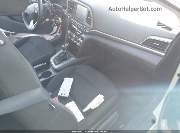 5NPD84LF8LH631300 2020 HYUNDAI ELANTRA White წინა სალონის ხედი