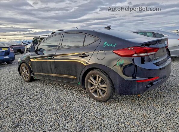 5NPD84LFXHH028985 2017 HYUNDAI ELANTRA Black Trasero izquierdo