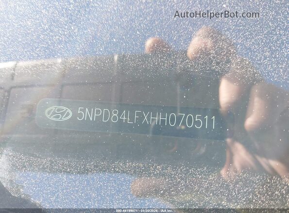 5NPD84LFXHH070511 2017 HYUNDAI ELANTRA Silver 