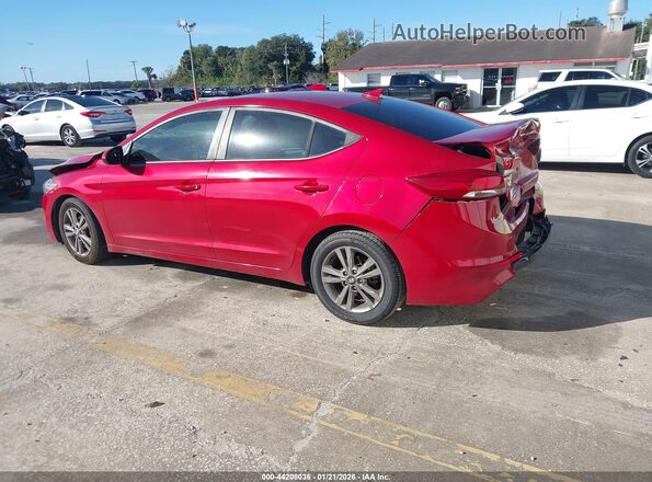 5NPD84LFXJH223118 2018 HYUNDAI ELANTRA Red Trasero izquierdo