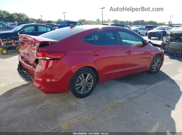 5NPD84LFXJH223118 2018 HYUNDAI ELANTRA Red Trasero derecho