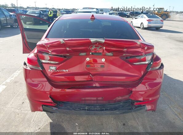 5NPD84LFXJH223118 2018 HYUNDAI ELANTRA Red Vista frontal