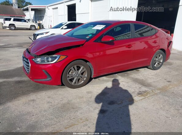 5NPD84LFXJH223118 2018 HYUNDAI ELANTRA Red Vista tres cuartos delantera izquierda