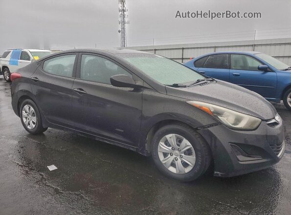 5NPDH4AE3GH711121 2016 HYUNDAI ELANTRA Black 