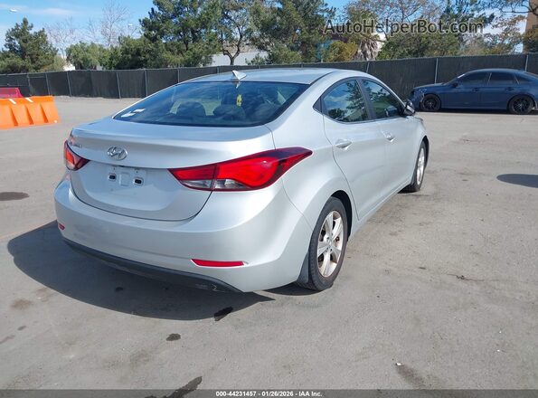 5NPDH4AE4GH797720 2016 HYUNDAI ELANTRA Silver 