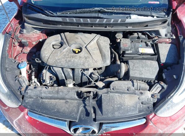 5NPDH4AE6GH752665 2016 HYUNDAI ELANTRA Red 