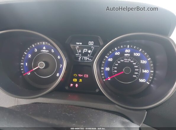 5NPDH4AE8GH750061 2016 HYUNDAI ELANTRA Серый Вид задних сидений