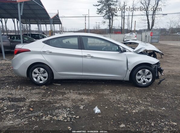 5NPDH4AE8GH750061 2016 HYUNDAI ELANTRA Серый Вид щитка приборов