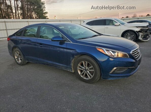 5NPE24AF2GH307743 2016 HYUNDAI SONATA Blue Przód prawy