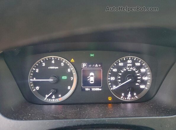 5NPE24AF2GH307743 2016 HYUNDAI SONATA Blue Widok zestawu wskaźników