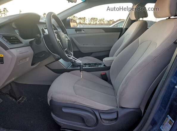 5NPE24AF2GH307743 2016 HYUNDAI SONATA Blue Widok wnętrza z przodu