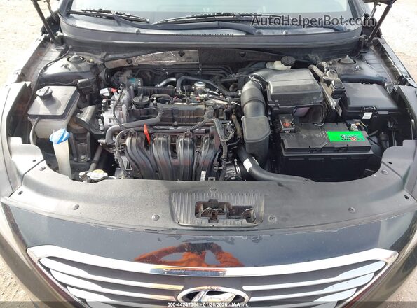 5NPE24AF3GH291018 2016 HYUNDAI SONATA Black Вид ззаду
