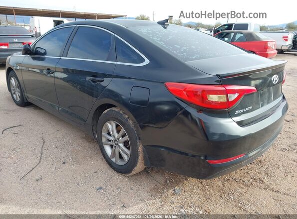 5NPE24AF3GH291018 2016 HYUNDAI SONATA Black Задня ліва чверть