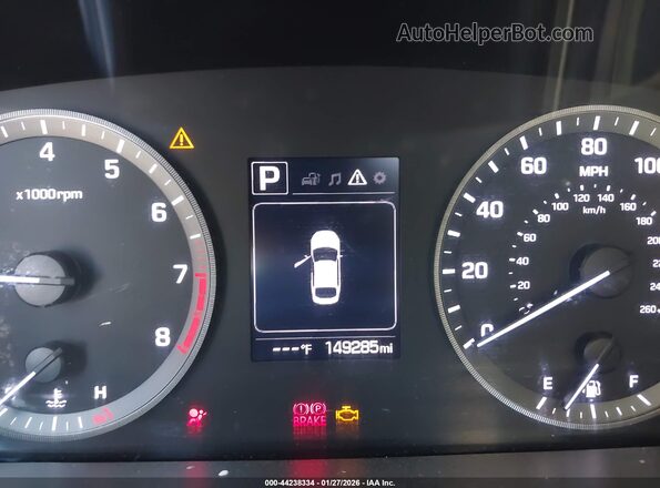 5NPE24AF4GH370844 2016 HYUNDAI SONATA Silver Հետևի նստատեղերի տեսք