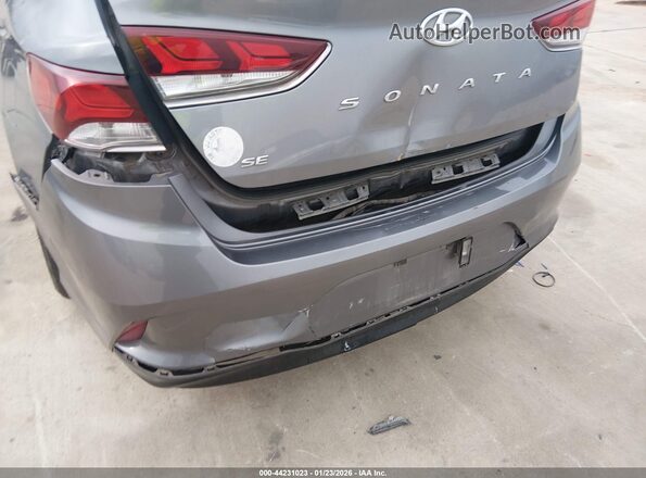 5NPE24AF4JH699728 2018 HYUNDAI SONATA Gray Դիմացի տեսք