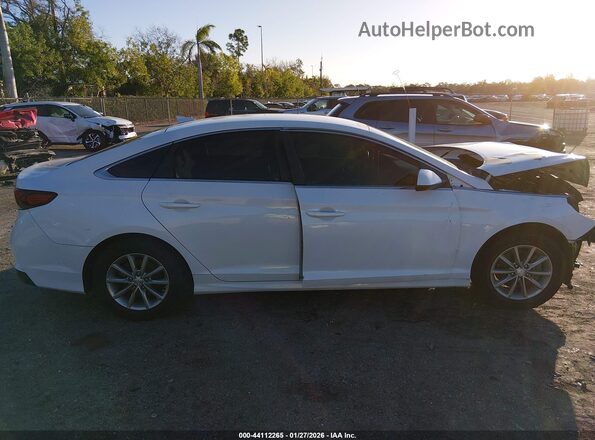 5NPE24AF4KH778396 2019 HYUNDAI SONATA White ხელსაწყოთა პანელის ხედი